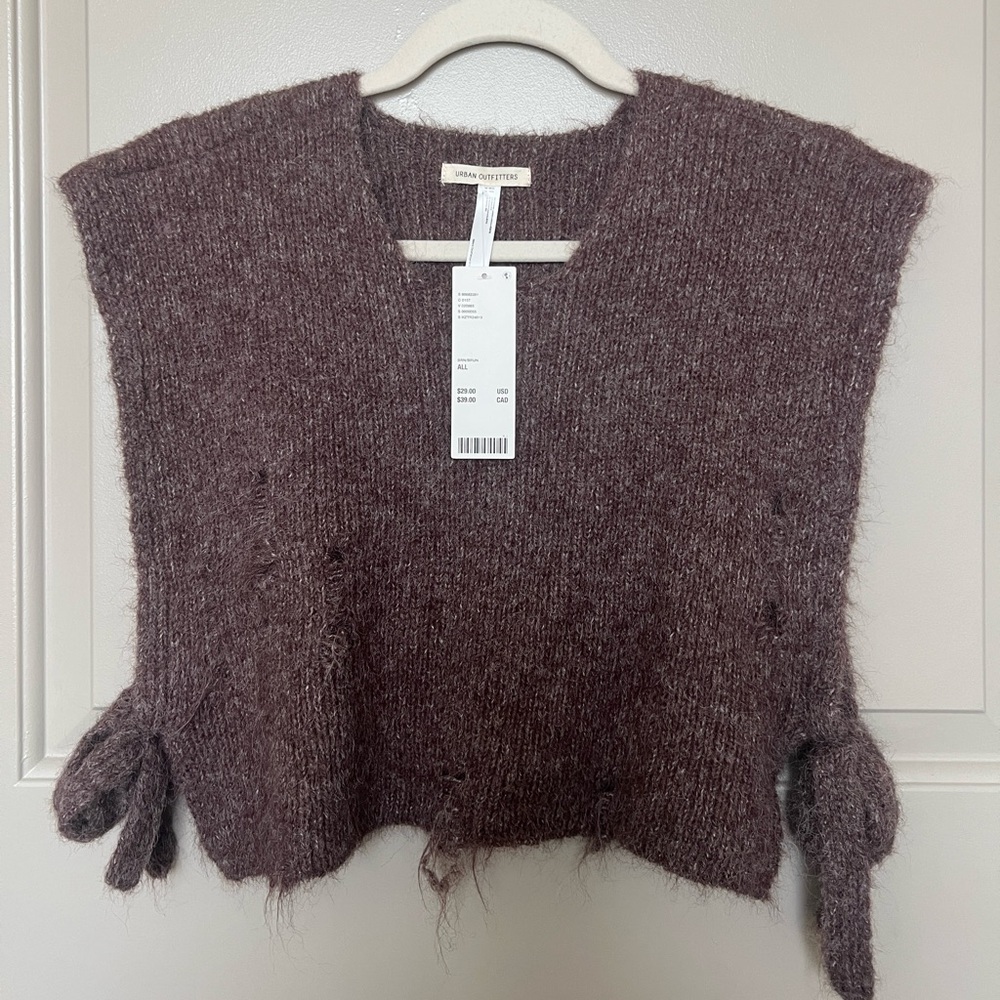 NWT Urban Outfitters Distressed Sweater Vest